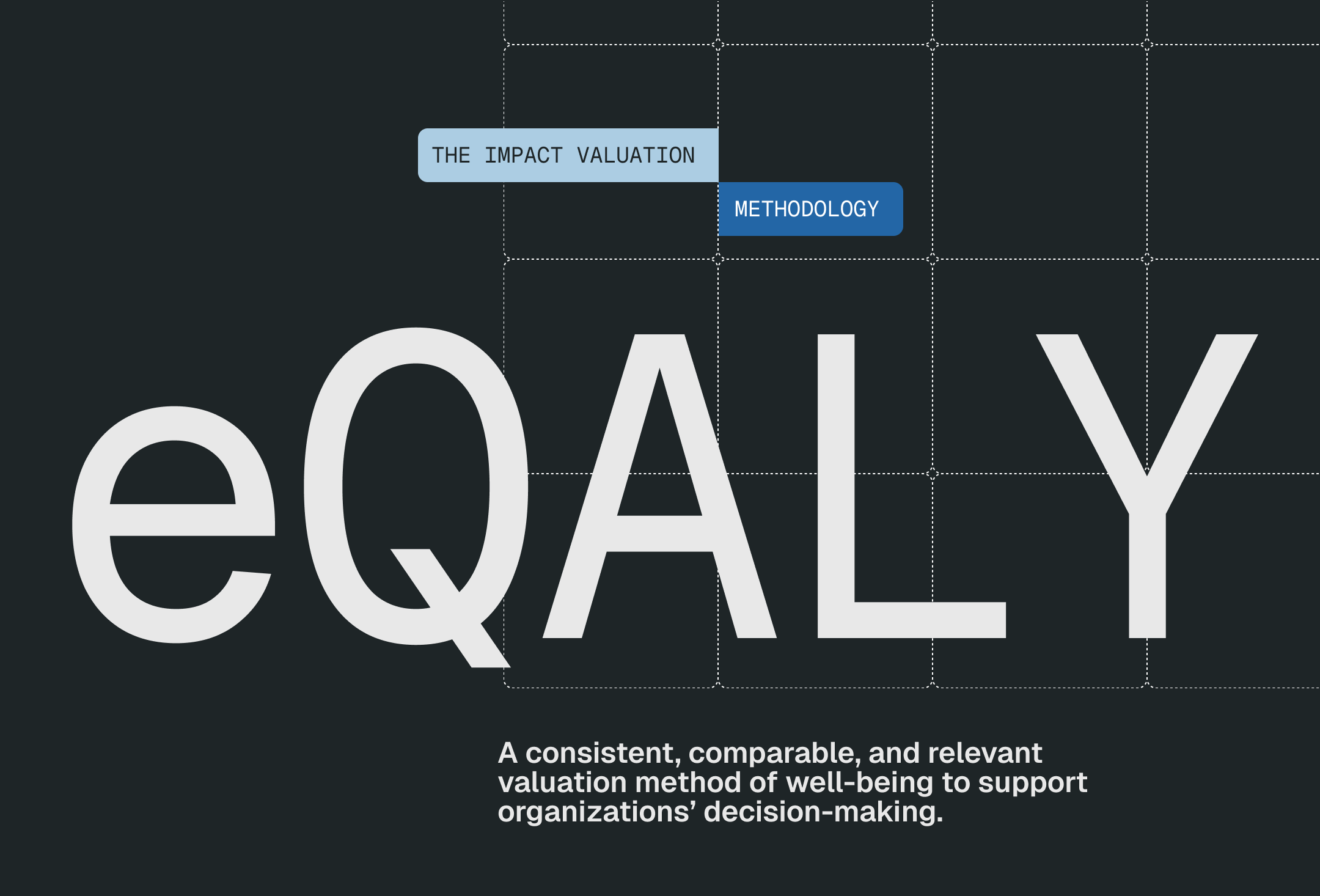 Cover of the eQALY Impact Valuation Method paper