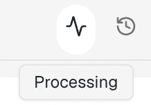 The progress indicator in the top-right corner