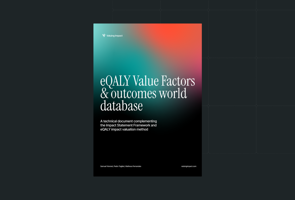 Cover of the eQALY Value Factors and Outcomes World Database